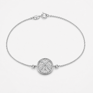 Bracelet à breloques en diamant cultivé en laboratoire, or rose, chaîne géométrique en diamant, bijoux fins pour femmes - Product Image 2