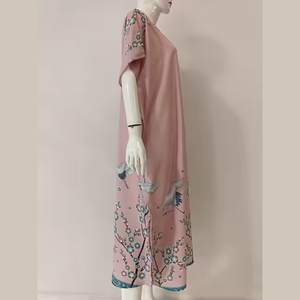 ชุดนอนลำลองผู้หญิงไซส์ใหญ่ ผลิตจากโพลีเอสเตอร์/เรยอน คุณภาพสูง คอกลม แขนสั้น เนื้อผ้านุ่ม แบรนด์เชอร์รี่ มีสินค้าพร้อมส่ง - Product Image 3