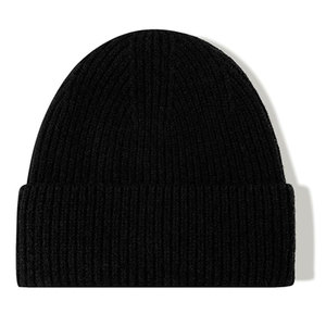 Gorro de Punto Innovears de Color Sólido, Liso, Acanalado, Cálido para Invierno, Unisex, de Acrílico, con Logotipo Personalizado - Product Image 2