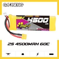 GAONENG GNB MD-1 Seri 4500mAh 2S Baterai LiPo 60C/120C 7.4V dengan Steker XT60 Baterai Performa Tinggi untuk Mobil RC, Kapal, Truk
