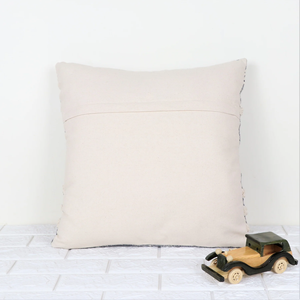 Hand Tufted Texture Boho Blue and Ivory <b>Cushion</b> Cover Handmade Decorative Pillow Case for Sofa Bedroom Living Room Home Decor - Product Image 4