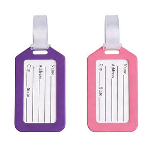 Étiquettes de bagages en plastique OEM 2026 à prix abordable, personnalisables avec logo, étiquettes de bagages vierges pour sublimation - Product Image 1