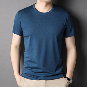 เสื้อยืดคอกลมแขนสั้นสีพื้นสำหรับผู้ชายรุ่นใหม่ ฤดูร้อน สีขาว ขายส่งจากโรงงาน - Product Image 6