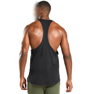 Débardeur léger noir uni, très vendu, en tissu doux, idéal pour la gym, l'entraînement et l'haltérophilie, par AMAZING INDUSTRIES - Product Image 4