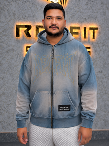 Sweat-shirt à capuche zippé personnalisé avec strass pour homme et femme, en molleton de coton respirant, streetwear d'hiver, design personnalisé, décontracté, sport - Product Image 1
