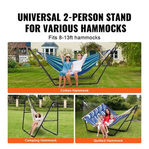 Supporto Universale per Amaca a 2 Posti, Resistente, Regolabile fino a 250 kg, per Amache da 2,4-3,9 m, Supporto Portatile da Esterno - Product Image 2