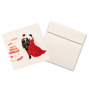 Mr Mrs Wedding Couple Quilled <b>Paper</b> Wedding Couple Card Love Theme <b>Handmade</b> 3D Greeting Card for Wedding Greeting Card - Product Image 5
