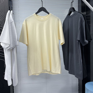 Men's Short Sleeve O-Neck Regular Fit Casual T-Shirt 100% Cotton Jersey Knitted With Logo Print Letter Pattern - Product Image 4