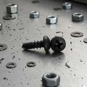 Vis à tête cylindrique PDC 11 en acier au carbone revêtu noir, à empreinte cruciforme, filetage grossier, pouces, grade 4.8/6.8 DIN/ISO - Product Image 1