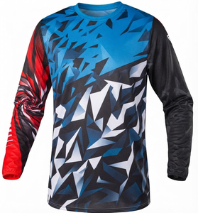 เสื้อเจอร์ซีย์มอเตอร์ไซค์วิบากสำหรับแข่งรถ MX แขนยาว แห้งเร็ว ผลิตจากโพลีเอสเตอร์ 100% รับผลิตตามสั่งพร้อมโลโก้ - Product Image 3