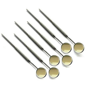 Ensemble de miroirs dentaires pour inspection orale, en acier inoxydable, réutilisables, outils d'examen manuels, procédures de diagnostic dentaire professionnelles, CE - Product Image 1