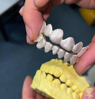 Grillz Personalizados con Diamantes de Moissanita, Joyería Dental de Plata Esterlina 925, Kit de Moldeo Gratuito, Envío Rápido a Todo el Mundo