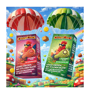 Crispy Cluck, Pierna de Pollo con Chocolate y Fresa, 48g por Porción, 254 Calorías, 14.4g de Grasa, para un Snack Rápido y Ligero - Product Image 4