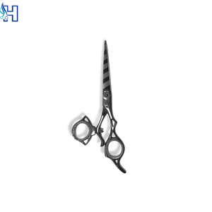Hot Sale Custom Made Stylish Professional Barber <b>Scissors</b> Sharp Plastic Stainless Steel Medium <b>Left</b>-<b>Handed</b> Thinning <b>Scissors</b> - Product Image 5