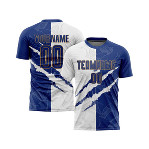 เสื้อฟุตบอลแบบกำหนดเองสำหรับทีมกีฬา แขนสั้น ระบายอากาศ แห้งเร็ว ชุดกีฬาสำหรับสโมสรฝึกซ้อม - Product Image 1