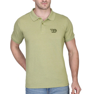Polo homme premium en mélange de coton, manches courtes, décontracté, été, confortable, design uni, vente en gros, polo homme uni - Product Image 1