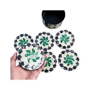 Elegant Shell Inlay <b>Drink</b> <b>Coasters</b> for Home Decor - Product Image 3