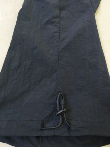 Pantalon droit noir pour homme, taille mi-haute, en polyester imperméable de poids moyen, décontracté, respirant, pour l'hiver, service OEM - Product Image 3