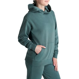Ensemble de survêtement 2 pièces OEM Streetwear : Sweat-shirt zippé et pantalon évasé pour femme - Product Image 1