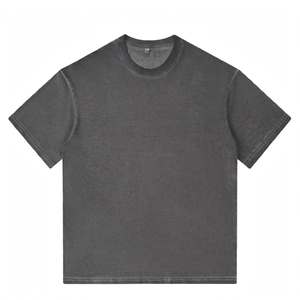 T-shirt à manches courtes col rond SPINE CRAFT de haute qualité, couleur unie, 100 % coton jersey, coupe classique, vêtement décontracté, t-shirt épais - Product Image 1