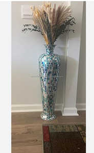 แจกันดอกไม้งานประดิษฐ์ทำจากโลหะหรูหราแจกันตั้งพื้นสำหรับงานแต่งงานบ้านโรงแรมวิลล่าแกลเลอรีร้านอาหารตกแต่งจากอินเดีย - Product Image 5