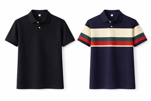Polo a rayas para hombre – Camiseta polo informal de manga corta de algodón piqué con bloques de color para el verano - Product Image 3