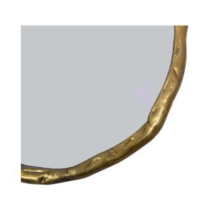 Espejo Irregular con Acabado de Latón Antiguo al por Mayor - Espejo de Pared Escultural Hecho a Mano - Vidrio Plateado HD de 5 mm sin Distorsión - Product Image 4