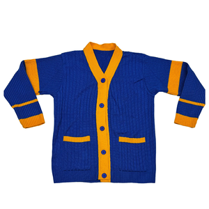 Nouveau cardigan en coton torsadé pour femmes avec logo personnalisé SGRho, longueur mi-longue, boutonné, pour université et sororité, vente en gros OEM ODM - Product Image 4