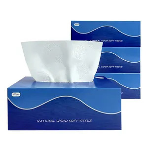 Eco Friendly Bamboo Pulp Facial <b>Tissue</b> <b>Paper</b> 4 Ply 200 Pulls Hard Pack Skin Friendly <b>Tissue</b> Supplier - Product Image 4