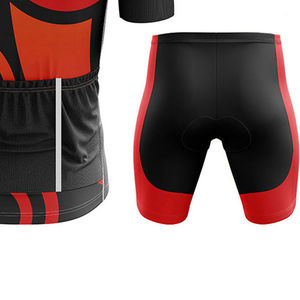 Men's Road Bike <b>Cycling</b> Clothing Set with <b>Short</b> Sleeve Jersey and Comfortable <b>Padded</b> <b>Shorts</b> for Outdoor Sports Activities - Product Image 3
