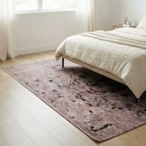 Alfombra Rectangular Moderna de Pelo Corto con Diseño Abstracto Rosa Teñido, Ideal para Pasillos, a Precio Económico - Último Modelo y Elegante - Product Image 5