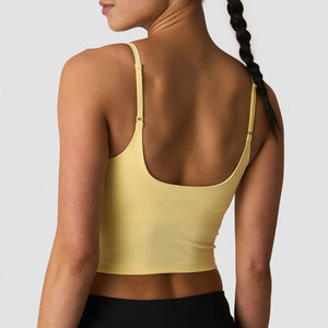 Nouveau débardeur court pour femme, dos nu, à bretelles, coupe ajustée, haute qualité, pour le sport, la gym et l'été - Product Image 2