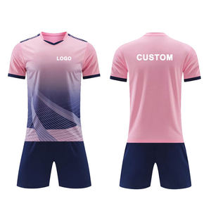 ชุดทีมฟุตบอลพรีเมียม เสื้อและกางเกงขาสั้น ชุดยูนิฟอร์มกีฬา ปรับแต่งได้ พิมพ์ลายตามสั่ง ผ้าแห้งเร็ว - Product Image 3