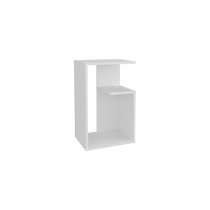 Everet 25\" <b>High</b> 3 Tier <b>Side</b> <b>Table</b> Black and White Nightstands - Product Image 2