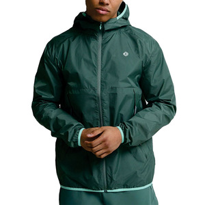 Mens Custom Ripstop Hooded Windbreaker <b>jacket</b> for men Lightweight Polyester <b>Running</b> Rain Shell With <b>Reflective</b> Trim - Product Image 1