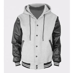 Chaqueta Varsity de Invierno para Hombre, Cuello Alto Delgado, Botones al Frente, Estilo Urbano, Chaqueta Bomber de Béisbol, Venta al Por Mayor - Product Image 6