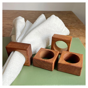 Highly Polished Mango Wooden Napkin <b>Ring</b> Unique Enamel Tabletop Kitchenware Multipurpose Homedecor Restaurant <b>Dishes</b> & Plates - Product Image 2