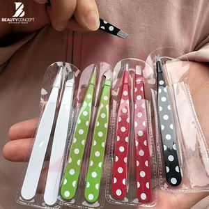 Pinzas de acero inoxidable para cejas, perfectas para el cuidado personal y la depilación de precisión, herramienta para uso doméstico y en salones de belleza - Product Image 6