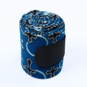 Vendas para Patas de Caballo con Patrón de Diamantes Marrón, Azul y Blanco, Vendajes Equinos de Fieltro No Tejido para Entrenamiento, Viajes y Uso en Establos - Product Image 5