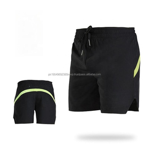 Pantalones cortos transpirables para correr para hombre, pantalones cortos de gimnasio con cintura elástica para maratón y Deportes - Product Image 4