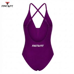 High Quality Customized Women Swim Jammer Summer Beach Swim Suit Custom Color Logo Digital Print Spandex Polyester - Product Image 5