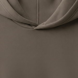 Sweat-shirt d'hiver décontracté pour homme, coupe oversize, en molleton de coton marron taupe, avec poche kangourou, sans cordon de serrage, style streetwear - Product Image 6