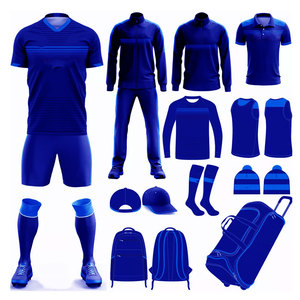 Conjunto Completo de Uniforme de Fútbol Personalizado para Adultos Unisex, 100% Poliéster, Transpirable, de Secado Rápido, Manga Corta, Color Sólido - Product Image 6