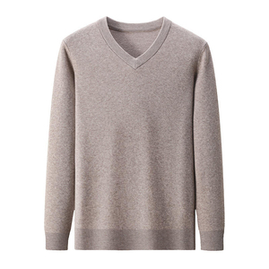Fleece Full Sel Knitted <b>Pullover</b> <b>Sweater</b> Crew Neck Oversized Fit Men Winter Casual Style 100% Cotton Breathable 320g Solid - Product Image 1