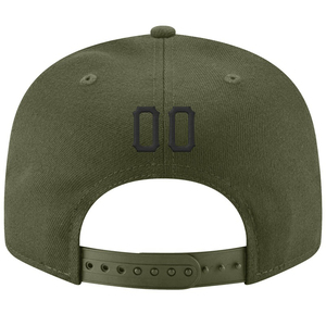หมวกแก๊ปผ้าแคนวาสสีเขียวมะกอก ปรับขนาดได้ 6 แผง ติดกระดุมแบบ Snapback พร้อมปักโลโก้ R ที่แผงด้านหน้า เหมาะสำหรับทุกเพศทุกวัย สวมใส่สบายๆ สำหรับเล่นกีฬาหรืองานปาร์ตี้ - Product Image 2