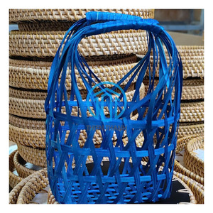 Panier Cadeau Rustique en Bambou Orange pour l'Aïd, Support Décoratif pour Desserts, Emballage Cadeau Ramadan pour Célébrations et Offres Spéciales - Product Image 4