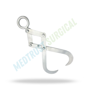 Krey Hook Double Action 8 pouces, instrument vétérinaire obstétrical pour l'assistance au calvage - Product Image 4