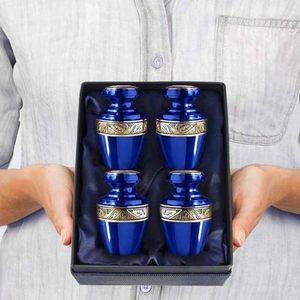 Royal Aluminum <b>Keepsake</b> Cremation Urn <b>Memorial</b> Tribute Holder Designed With Durable Secure Lid And Smooth Surface Finish - Product Image 5