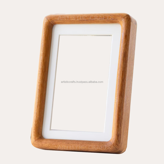 Eco-Friendly Mango Wood Solid Photo Display Frame Creative Wooden Tabletop or Wall Mount Pack
