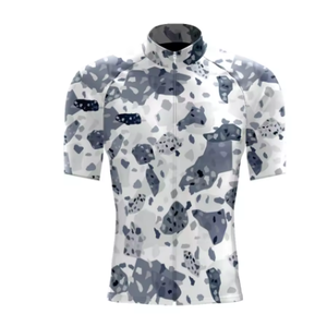 Men's <b>Camouflage</b> Short Sleeve Cycling Jersey Breathable Zipper Front Sporty Design Summer Wear Sublimation Print Pattern - Product Image 3